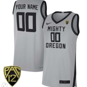 Custom Oregon Ducks Jersey College Basketball Stiched Gray