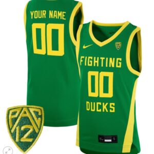 Custom Oregon Ducks Jersey College Basketball Stiched Green