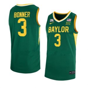 Men's #3 Dale Bonner Jersey Baylor Bears College Basketball Jerseys Green