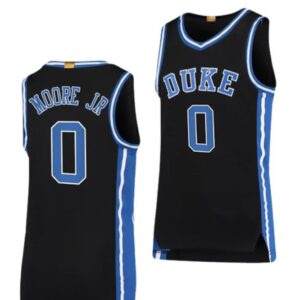 Men's #0 Wendell Moore Jr Jersey Duke Blue Devils College Basketball Jerseys Black