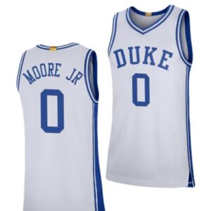 Men's #0 Wendell Moore Jr Jersey Duke Blue Devils College Basketball Jerseys White
