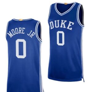 Men's #0 Wendell Moore Jr Jersey Duke Blue Devils College Basketball Jerseys Blue
