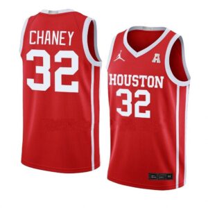 Men's #32 Reggie Chaney Jersey Houston Cougars College Basketball Jerseys