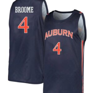 Johni Broome Jersey Auburn Tigers College Basketball Navy 1  #4
