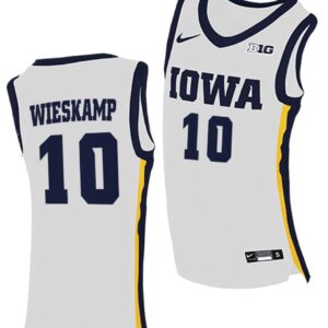 Joe Wieskamp Jersey Iowa Hawkeyes College Basketball White #10