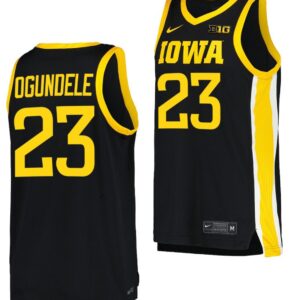 Josh Ogundele Jersey Iowa Hawkeyes College Basketball Black #23