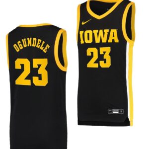 Josh Ogundele Jersey Iowa Hawkeyes College Basketball Black Swingman #23