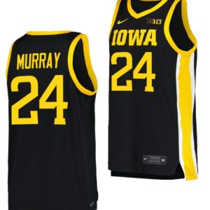Kris Murray Jersey Iowa Hawkeyes College Basketball Black #24