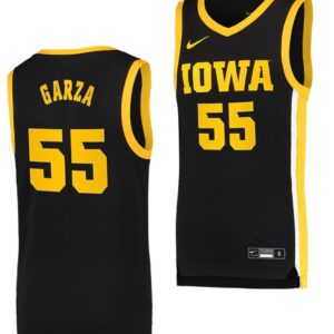 Luka Garza Jersey Iowa Hawkeyes College Basketball Swingman Black #55