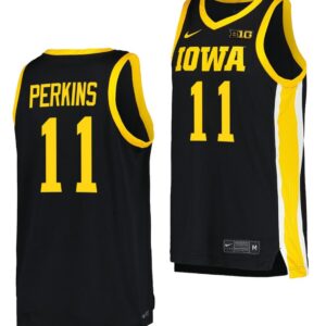 Tony Perkins Jersey Iowa Hawkeyes College Basketball Black #11