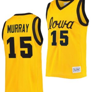 Keegan Murray Jersey Iowa Hawkeyes College Basketball Classic Gold #15