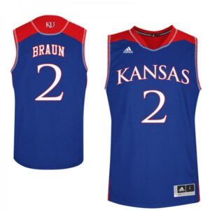 Mens Kansas #2 Christian Braun Jersey Royal Alumi College Basketball Jerseys