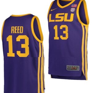 Jalen Reed Jersey LSU Tigers College Basketball Purple #13