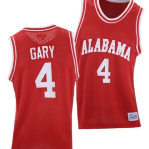 Juwan Gary Jersey Alabama Crimson Tide College Basketball Red Throwback #4