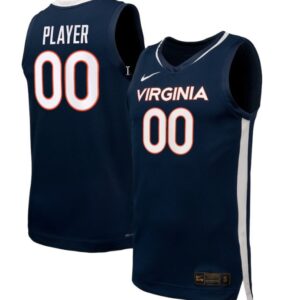 Custom Virginia Cavaliers Jersey Name, Number NIL Basketball Navy