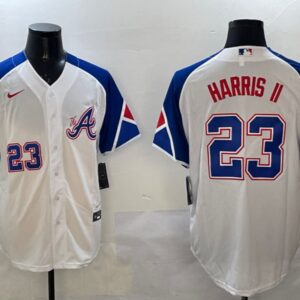 Men's Michael Harris II #23 Atlanta Braves City Connect Limited Player Jersey - White