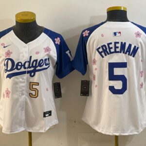 Youth Freddie Freeman #5 Los Angeles Dodgers Tokyo Series 2025 Jersey White
