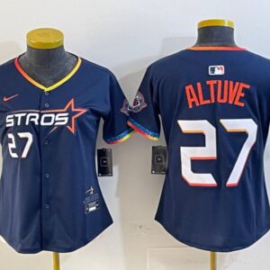 Youth Jose Altuve #27 Houston Astros 2025 City Connect Limited Player Jersey - Navy