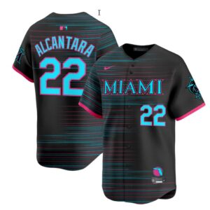 Sandy Alcantara Jersey #22 Miami Marlins 2025 City Connect Vapor Premier Limited Stitched