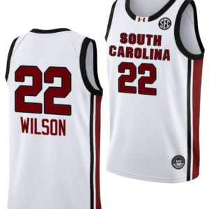 Aja Wilson Jersey #22 South Carolina Gamecocks College Basketball 2023-24 White