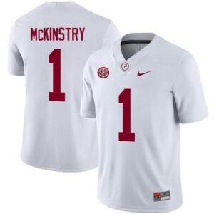 Alabama Crimson Tide #1 Kool-Aid McKinstry White Stitched Men's Jersey