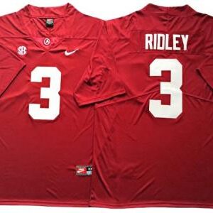 Alabama Crimson Tide #3 Calvin Ridley Red Football Jersey