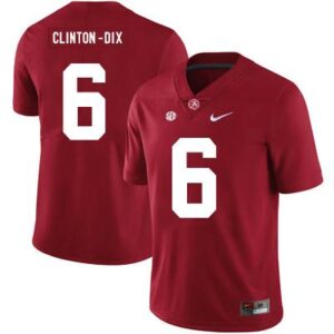Alabama Crimson Tide #6 Clinton Dix College Football Jersey Red