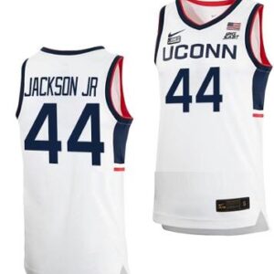 Andre Jackson Jersey UConn Huskies College Basketball White Replica #44