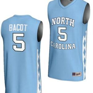Armando Bacot Jersey #5 UNC Tar Heels Basketball Lightweight Blue