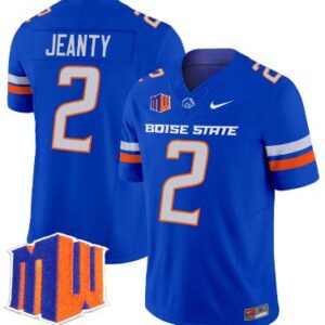 Ashton Jeanty Jersey #2 Boise State Broncos Limited Football Stitched Royal