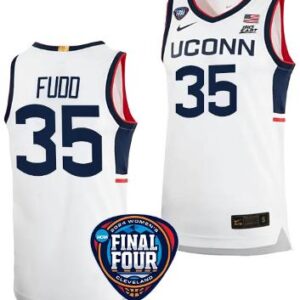 Azzi Fudd Jersey #35 UConn Basketball 2024 NCAA March Madness Final Four White