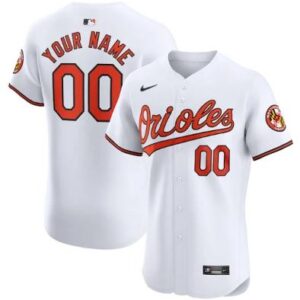 Baltimore Orioles Home Elite Custom Jersey - White