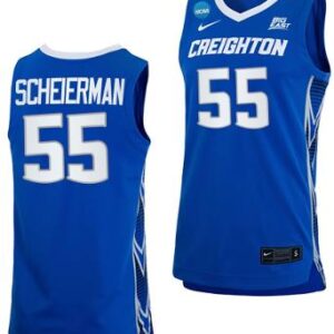Baylor Scheierman Jersey Creighton Bluejays Basketball March Madness Blue #55