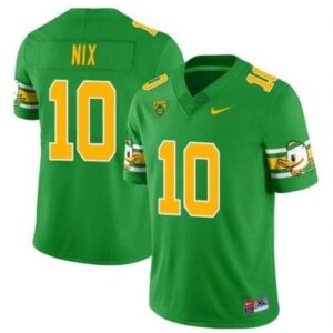 Bo Nix Jersey #10 Oregon Ducks Throwback Football Uniforms Green