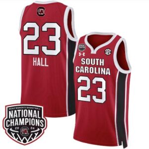 Bree Hall Jersey #23 South Carolina GamecocksNational Champions All Stitched Red