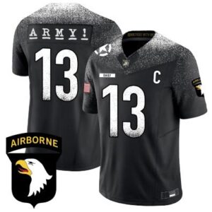 Bryson Daily Jersey #13 Army Black Knights 101st Airborne Division Black