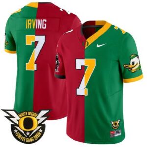 Bucky Irving Jersey #7 Oregon Ducks Split Vapor Limited Football Stitched