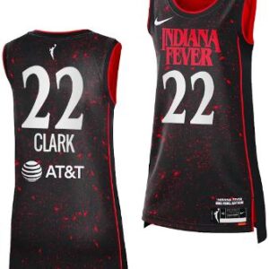 Caitlin Clark Jersey #22 Indiana Fever Basketball 2024 WNBA Draft Rebel Black
