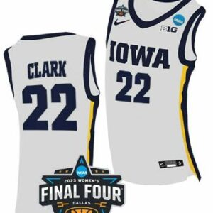 Caitlin Clark Jersey #22 Iowa Hawkeyes College Basketball Final Four White