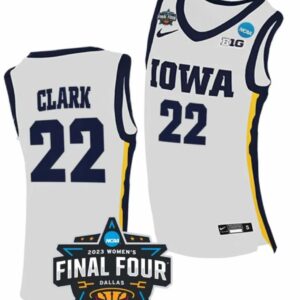 Caitlin Clark Jersey Iowa Hawkeyes College Basketball 2023 Final Four White #22