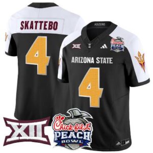Cam Skattebo Jersey #4 Arizona State Sun Devils 2025 Peach Bowl Black Alternate