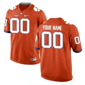 Clemson Tigers Customize Jersey Stitched College NCAA Football Orange