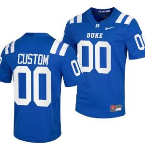 Custom Duke Blue Devils Jersey Name, Number NCAA College Football Replica Blue