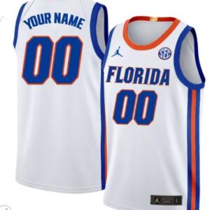 Custom Florida Gators Jersey College Basketball Stiched Limited White