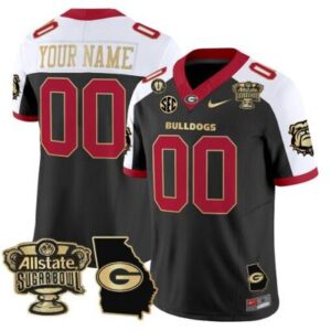 Custom Georgia Bulldogs Jersey 2025 Sugar Bowl Patch Vapor Limited Alternate