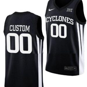 Custom Iowa State Cyclones Jersey College Basketball Black