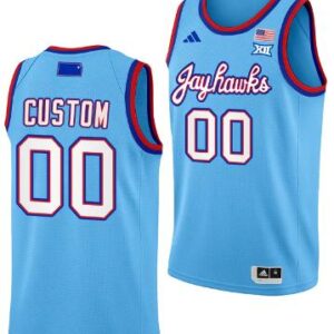 Custom Kansas Jayhawks Jersey Name and Number DRIP Alternate 2023-24 Baby Blue