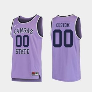 Custom Kansas State Wildcats Jersey Name, Number College Basketball Purple