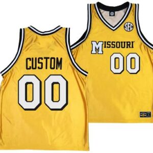 Custom Missouri Tigers Jersey Name and Number Alternate Basketball Gold