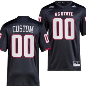 Custom NC State Wolfpack Jersey Name and Number Premier Black College Football